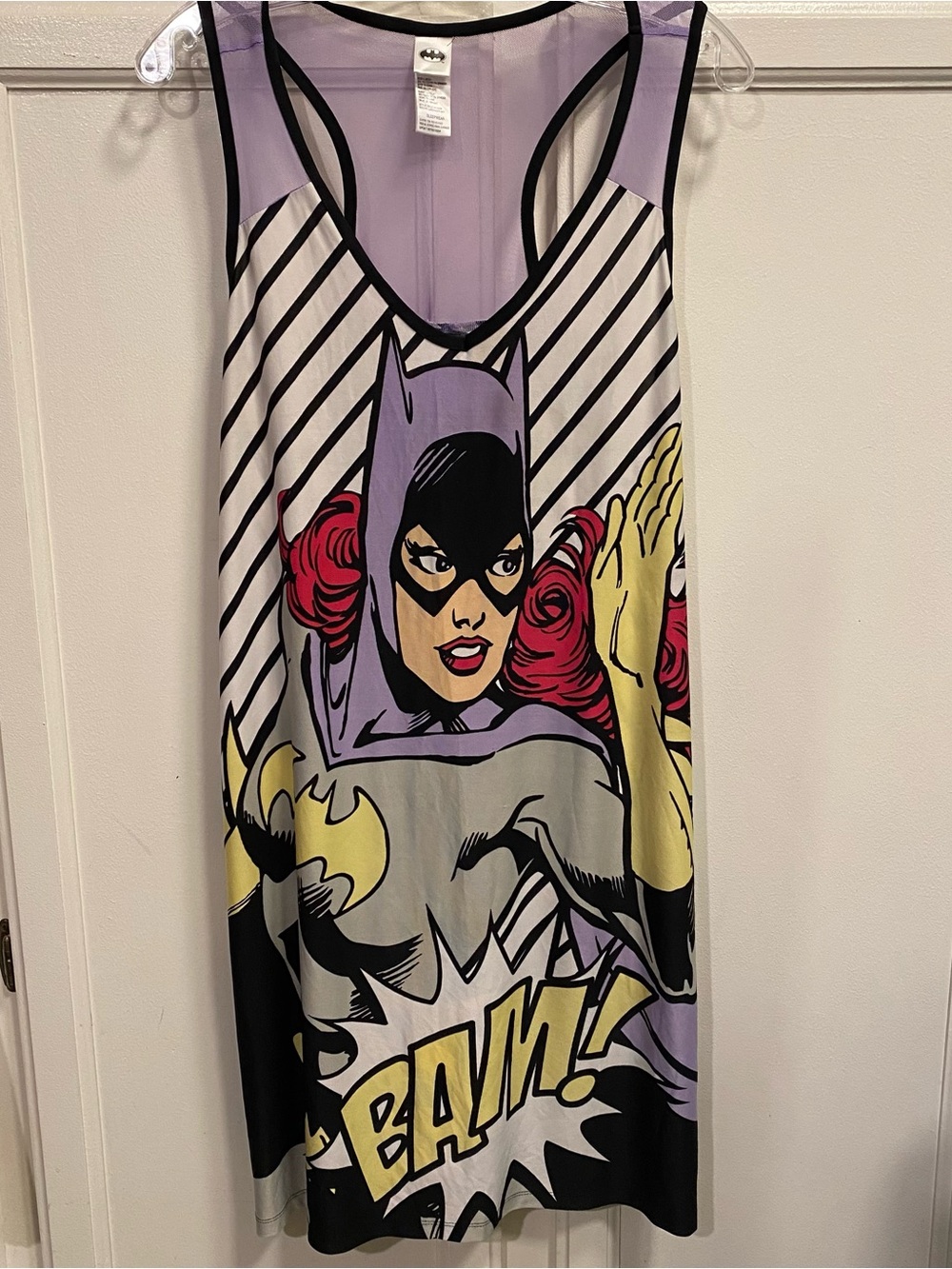 Batgirl Graphic Chemise Nightdress - Purple/Yellow
